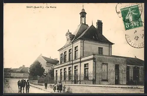 AK Sagy, La Mairie