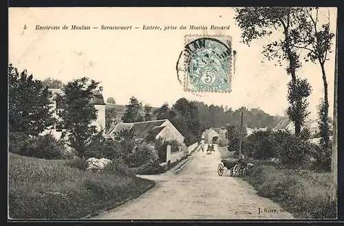AK Seraincourt, Entree, pris du Moulin Renard