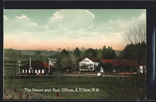 AK E. Tilton, NH, The Depot and Post Office