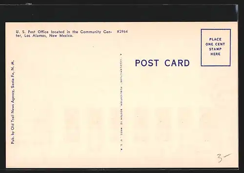 AK Los Alamos, NM, US Post Office