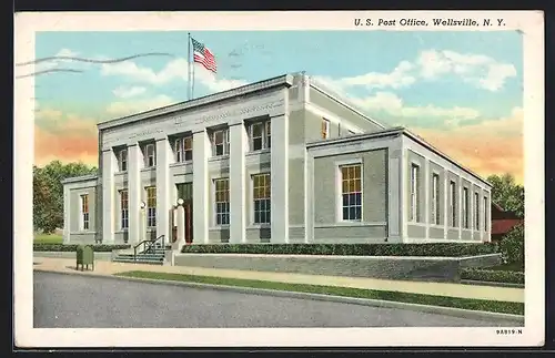 AK Wellsville, NY, US Post Office