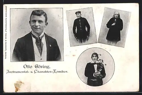AK Instrumental- und Charakter-Komiker Otto Göring