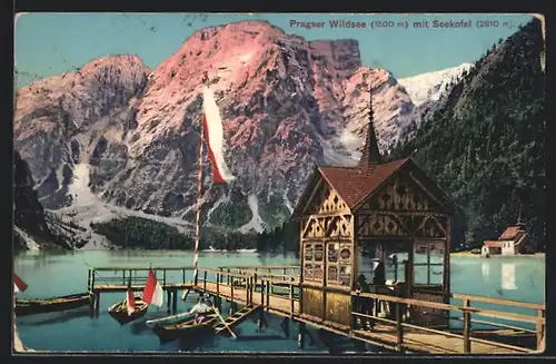 AK Prags, Pragser Wildsee mit Seekofel