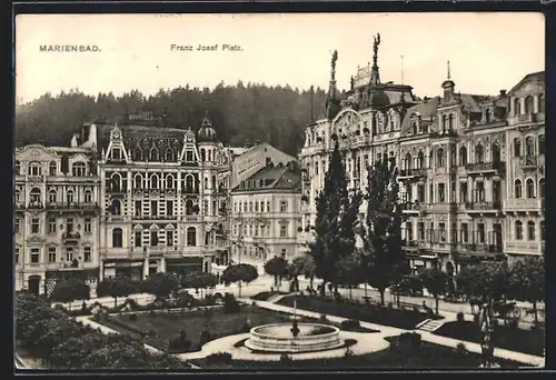 AK Marienbad, Franz Josef Platz