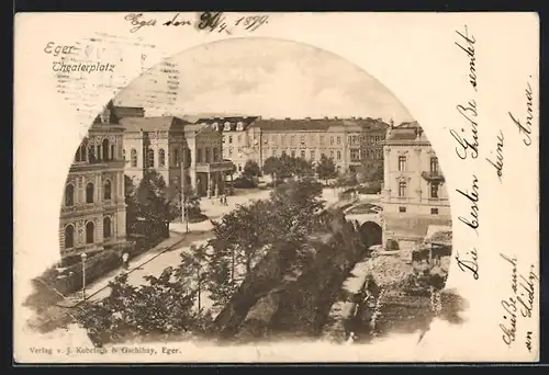 AK Eger, Blick über den Theaterplatz