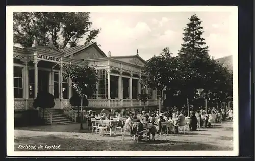 AK Karlsbad, Café Posthof