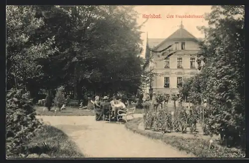 AK Karlsbad, Cafe Freundschaftssaal