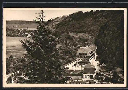 AK Sulz a. N., Solbad Hotel Pfisterwald, von oben gesehen