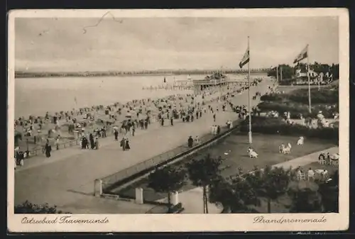 AK Travemünde, Strandpromenade von oben