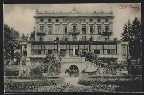 AK Berg, Ansicht der Rottmannshöhe am Starnbergersee