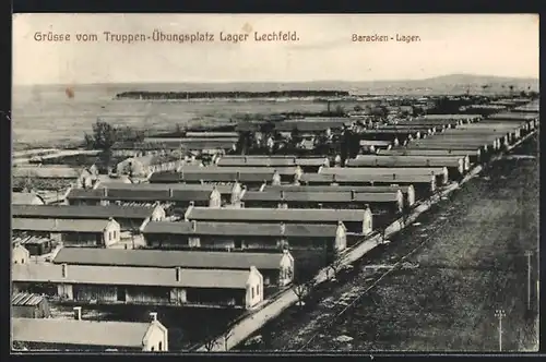 AK Lager Lechfeld, Baracken-Lager