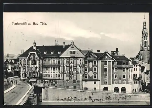 AK Bad Tölz, Marienstift mit Kirche