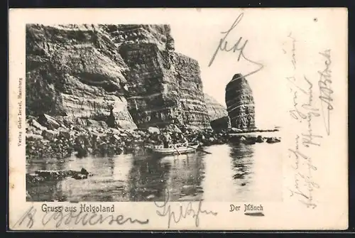 AK Helgoland, Der Mönch mit Boot
