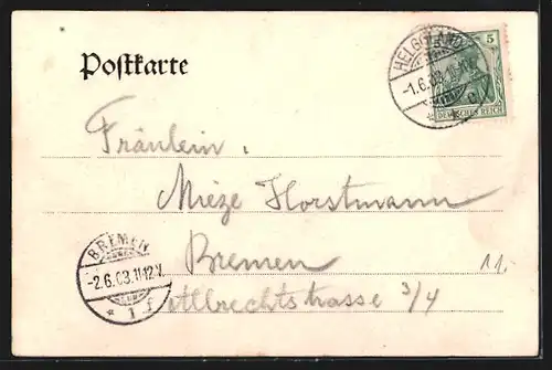 AK Helgoland, Der Mönch mit Boot