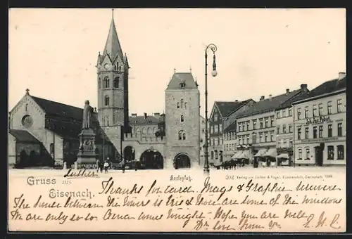 AK Eisenach, Blick auf den Karlsplatz
