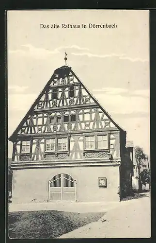 AK Dörrenbach, altes Rathaus
