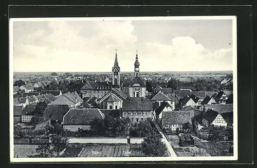 AK Böhl, Totalansicht mit Kirche