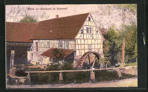 AK Ellenbach, Mühle mit Schaufelrad
