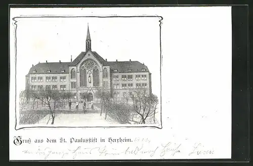 AK Herxheim / Pfalz, St. Paulusstift