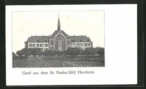 AK Herxheim / Pfalz, St. Paulus-Stift