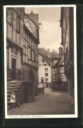 AK Montjoie / Monschau, Blick in die Kirchstrasse