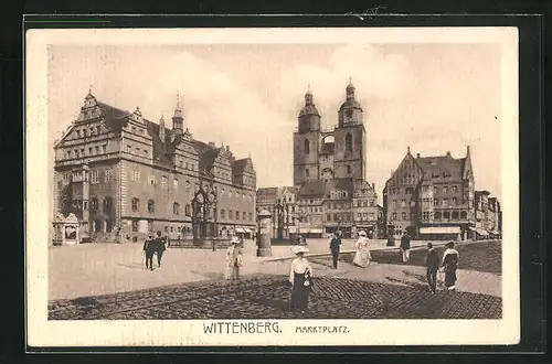 AK Wittenberg, Motiv vom Marktplatz
