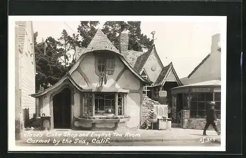 Foto-AK Carmel by the Sea, CA, Jane`s Cake Shop and English Tea Room