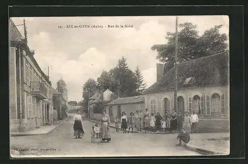 AK Aix-en-Othe, Rue de la Gaite