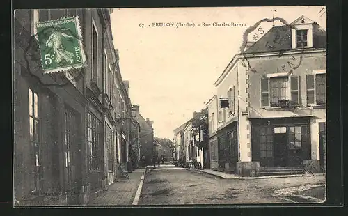 AK Brulon, Rue Charles-Bareau, Ortspartie