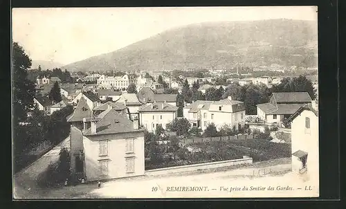 AK Remiremont, Vue prise du Sentier des Gardes