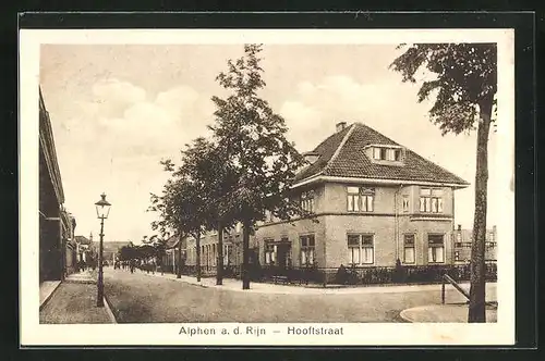 AK Alphen a/d Rijn, Hooftstraat, Partie im Ort
