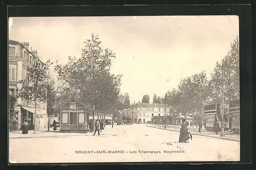 AK Nogent-sur-Marne, Les Tramways Nogentais
