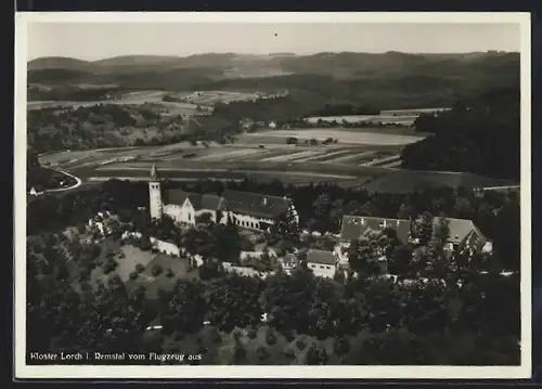 AK Lorch i. Remstal, Kloster Lorch, Fliegeraufnahme