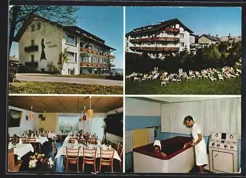 AK Höchenschwand /Hochschwarzwald, Hotel-Kneippkurheim Christa, Innenansichten