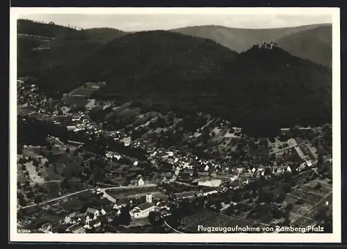 AK Ramberg /Pfalz, Teilansicht, Fliegeraufnahme