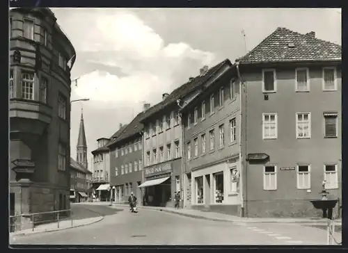 AK Apolda, Blick in die Bahnhofstrasse