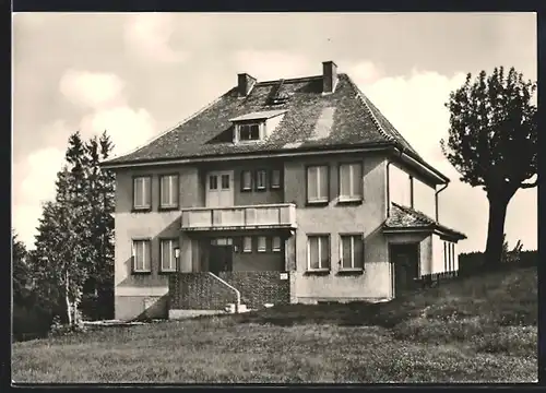 AK Finsterbergen /Thür. Wald, FDGB-Heim Berghaus