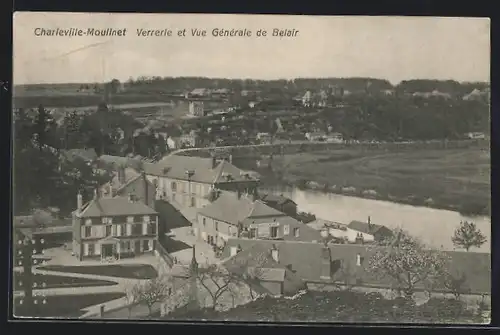 AK Charleville-Moulinet, verrerie et vue générale de Belair