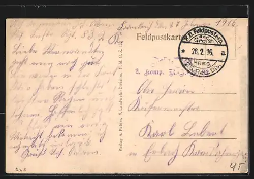 AK Montcheutin, Ortsansicht aus der Vogelschau