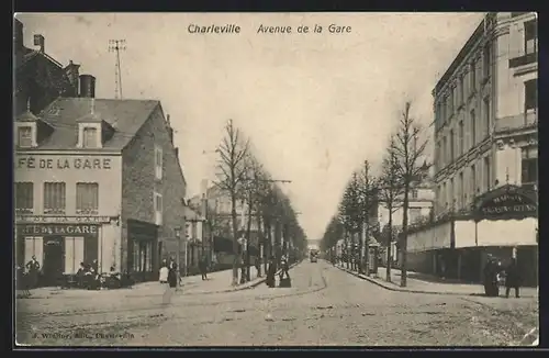 AK Charleville, Avenue de la Gare, Cafe de la Gare