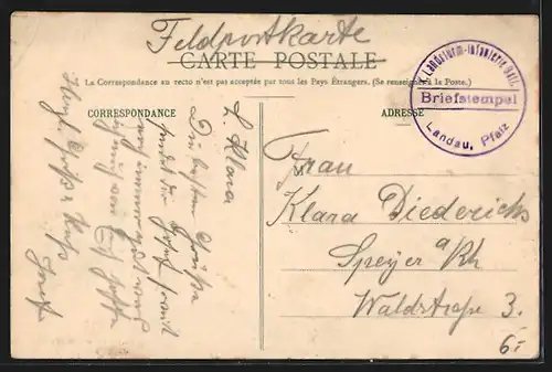 AK Bayonville, L`Usine du Pilan vue du Chemin de Fer