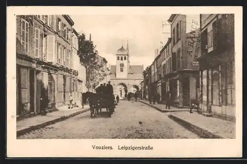 AK Vouziers, Blick in die Leipzigerstrasse