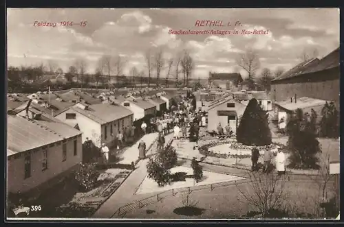 AK Rethel, Seuchenlazarett-Anlagen in Neu-Rethel