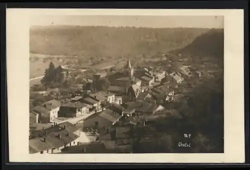 AK Chatel, Ortsansicht aus der Vogelschau