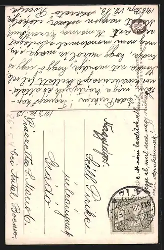 Künstler-AK Philip Boileau: Once upon a time, Grossmutter und Enkel