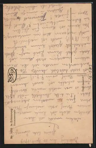 Künstler-AK Max Dutzauer: In Erinnerung, Dame mit Portrait