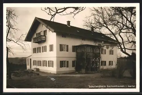 AK Sachsenhausen i. Isartal, Blick auf das Schullandheim