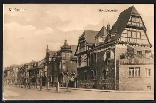 AK Karlsruhe, Partie in der Eisenlohrstrasse