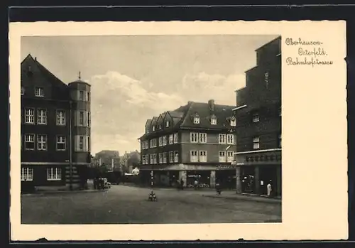 AK Oberhausen-Osterfeld, Geschäfte in der Bahnhofstrasse