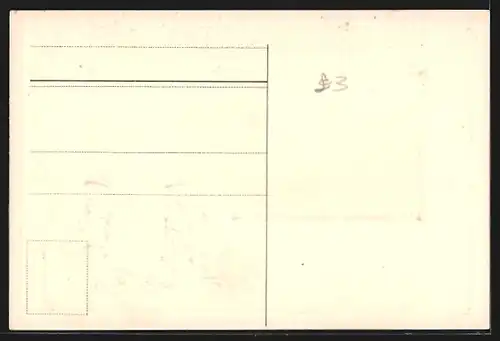 Passepartout-Lithographie Hamburg, Rathaus mit Wappen